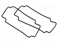 Gasket; for enclosures; Kit: rubber gasket x2; 2pcs. HAMMOND