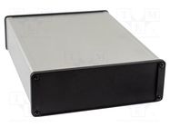 Enclosure: with panel; 1457; X: 165mm; Y: 220mm; Z: 55mm; aluminium HAMMOND