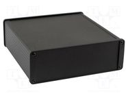 Enclosure: shielding; X: 165mm; Y: 160mm; Z: 55mm; aluminium; black 