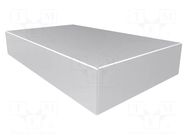 Enclosure: enclosure base; X: 254mm; Y: 432mm; Z: 76mm; 1444; natural HAMMOND