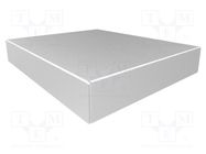 Enclosure: enclosure base; X: 254mm; Y: 305mm; Z: 51mm; 1444; natural HAMMOND