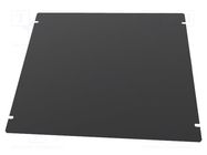 Mounting plate; steel; Series: 1441; black HAMMOND