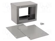 Enclosure: multipurpose; X: 102mm; Y: 102mm; Z: 51mm; 1415; steel HAMMOND