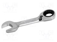 Wrench; combination spanner,with ratchet; 8mm; Overall len: 90mm BAHCO