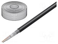 Wire: microphone cable; 2x0.35mm2; black; OFC; -40÷80°C; PUR TASKER