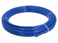 Pneumatic tubing; max.10bar; L: 25m; polyetylene; Flowmatik; blue PNEUMAT