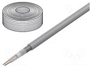 Wire: microphone cable; 2x0.35mm2; grey; OFC; -15÷70°C; PVC TASKER