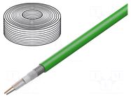 Wire: microphone cable; 2x0.35mm2; green; OFC; -15÷70°C TASKER