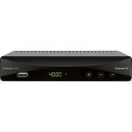 T2 IR DVB-T2 Receiver with Integrated IRDETO Decryption System (incl. 3 Months of Freenet TV) Black