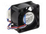 Fan: DC; axial; 12VDC; 40x40x20mm; 10m3/h; slide; 6000rpm EBM-PAPST
