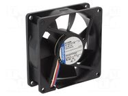 Fan: DC; axial; 24VDC; 80x80x25mm; 69m3/h; 32dBA; slide; 3100rpm EBM-PAPST