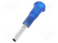 Needle: steel; 0.5"; Size: 12; straight; 2.27mm; Body: black-blue 