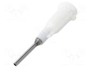 Needle: steel; 0.5"; Size: 17; straight; 1.04mm; Mounting: Luer Lock FISNAR