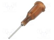 Needle: steel; 0.5"; Size: 19; straight; 0.7mm; Mounting: Luer Lock FISNAR