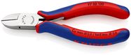 KNIPEX 77 02 130 SB Electronics Diagonal Cutter with multi-component grips 130 mm