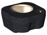 Car loudspeaker enclosure; MDF; black melange; 250mm; Mercedes BASSER