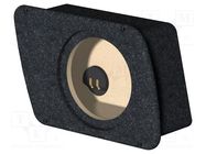 Car loudspeaker enclosure; MDF; black melange; textil; 200mm BASSER