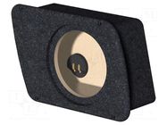 Car loudspeaker enclosure; MDF; black melange; 200mm; Opel; 8l BASSER