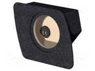 Car loudspeaker enclosure; MDF; black melange; 200mm; Opel; 8l BASSER