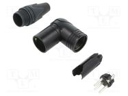 Plug; XLR; male; PIN: 3; angled 90°; swivel; for cable; soldering NEUTRIK
