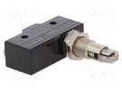 Microswitch SNAP ACTION; 15A/250VAC; 0.3A/220VDC; with roller SPAMEL