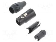 Connector: XLR; plug; female; XX; 7.5A; PIN: 5; straight; for cable NEUTRIK