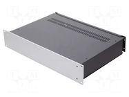 Enclosure: rack mounting; Standard: 19"; 2U; black; Z: 83mm; X: 434mm TEKO