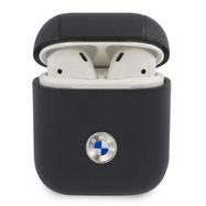 BMW BMA2SSLNA AirPods cover granatowy/navy Geniune Leather Silver Logo, BMW