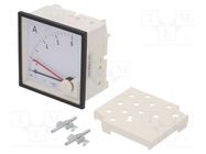 Ammeter; on panel; I AC: 0÷5A; Class: 3; 300V; BA39; 96x96x64mm LUMEL