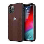 Etui BMW BMHCP12LRSPPR iPhone 12 Pro Max 6,7" czerwony/red hardcase Leather Curve Perforate, BMW