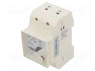 Ammeter; for DIN rail mounting; I AC: 0÷150A; True RMS; Class: 1.5 LUMEL