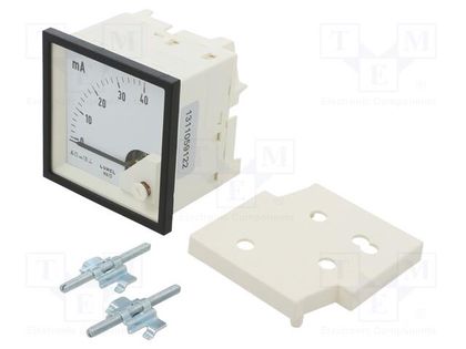 Ammeter; on panel; I DC: 0÷40mA; Class: 1.5; Length: 61mm; 600V; MA17 LUMEL MA17N-A11100000000