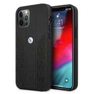 BMW Leather Curve Perforate Case for iPhone 12 / iPhone 12 Pro - Black, BMW