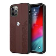 Etui BMW BMHCP12MRSPPR iPhone 12/12 Pro 6,1" czerwony/red hardcase Leather Curve Perforate, BMW