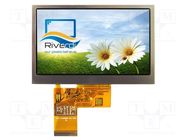 Display: TFT; 4.3"; 480x272; Illumin: LED; Dim: 105.5x67.2x2.9mm Riverdi