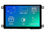 Display: TFT; 5"; 800x480; Illumin: LED; Dim: 121.5x76.6x9.33mm Riverdi