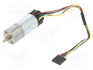 Motor: DC; with encoder,with gearbox; LP; 6VDC; 2.4A; 170rpm; 34: 1 POLOLU