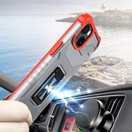 Crystal Ring Case Kickstand Tough Rugged Cover for iPhone 13 red, Hurtel
