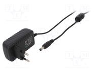 Power supply: switched-mode; mains,plug; 12VDC; 0.5A; 6W; Plug: EU POS