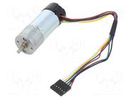 Motor: DC; with encoder,with gearbox; LP; 6VDC; 2.4A; 290rpm POLOLU