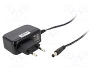 Power supply: switching; mains,plug; 24VDC; 0.5A; 12W; Plug: EU POS