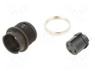 Connector: circular; socket; 678; female; PIN: 3; 150V; 7A; IP40 BINDER