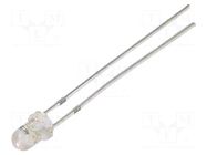 LED; red; 3mm; candle light effect; 4200÷5800mcd; 30°; 2.5÷5VDC OPTOSUPPLY