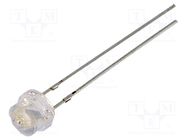 LED; 4.8mm; blue; 100°; Front: convex; 2.7÷3.4V; No.of term: 2 OPTOSUPPLY