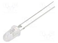 LED; 5mm; red; 100000÷120000mcd; 8°; Front: convex; 2.3÷2.8V OPTOSUPPLY