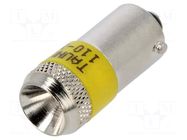 LED; yellow; Cap: BA9S; 110VAC ABB