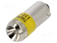 LED; yellow; Cap: BA9S; 110VAC ABB