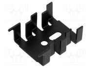 Heatsink: moulded; U; SOT32,TO126,TO220; black; L: 12.7mm; W: 25.4mm ALUTRONIC