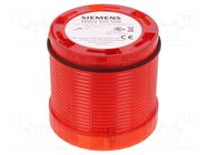 Module: light signaller; red; LED; 24VDC; 24VAC; IP65; Ø70x65.5mm SIEMENS
