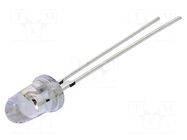 LED; amber; 5mm; 100000÷120000mcd; 8°; Front: convex; 2.3÷2.8VDC OPTOSUPPLY